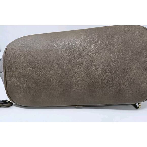 Jen & Co Brooks Backpack Gray Convertible Purse Bag Vegan Leather - Picture 10 of 10